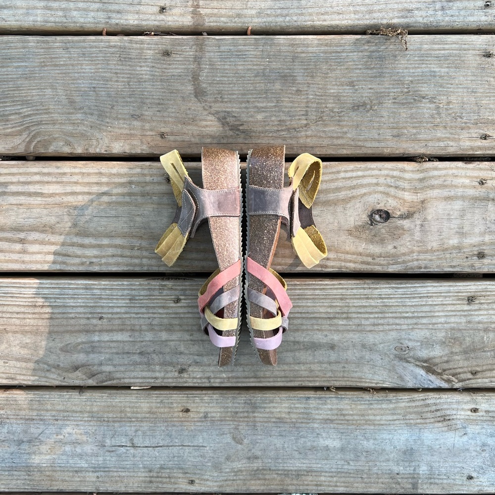 Inter-Bios Multi Colored Leather Sandal View 5